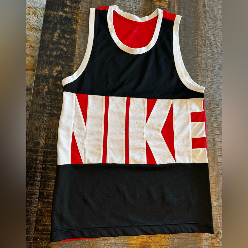 🧢 Nike Men's Starting 5 Dri-FIT Basketball Jersey Black Red White Size Small